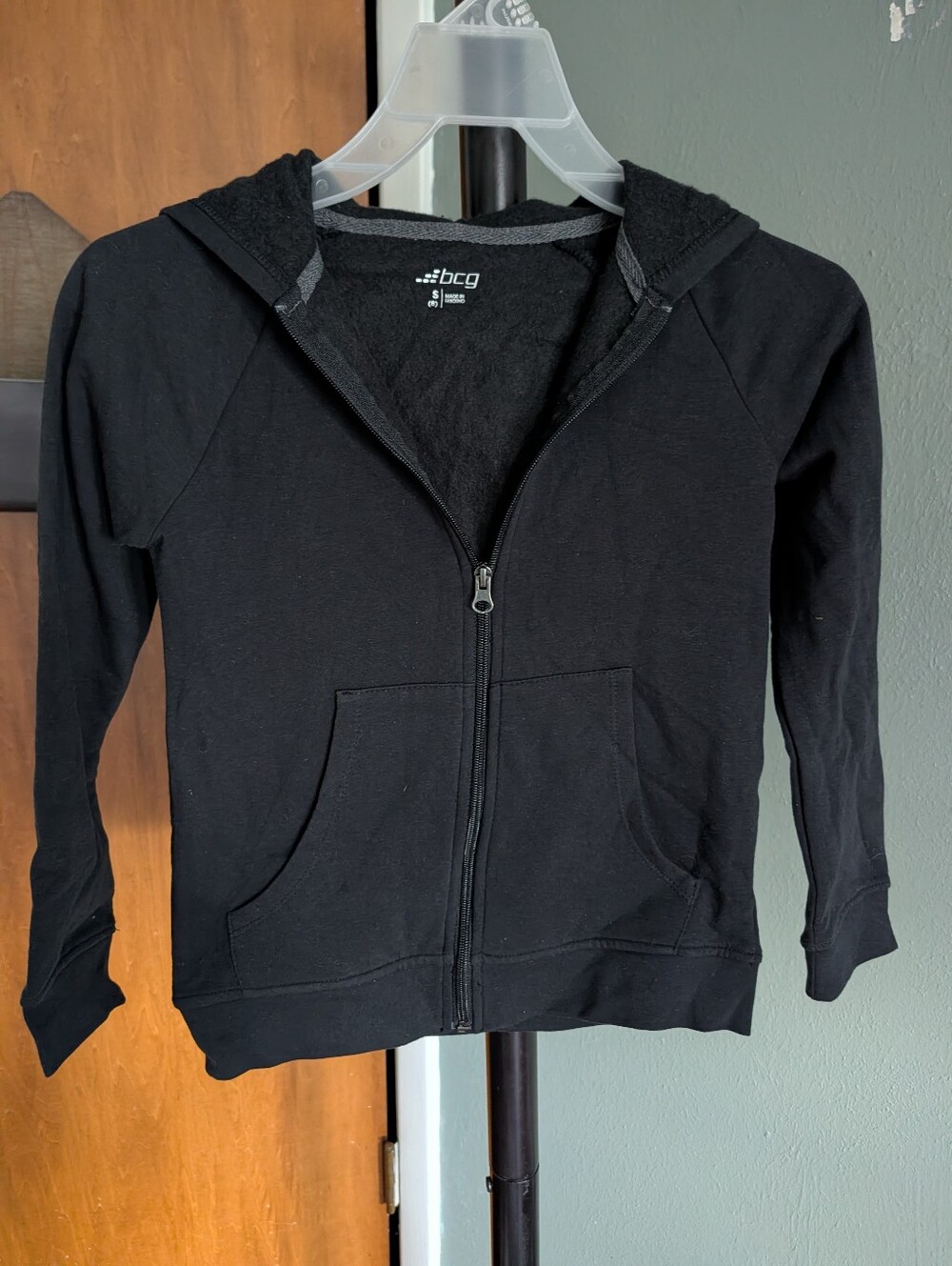 BCG Black Kids Full-Zip Hooded Jacket